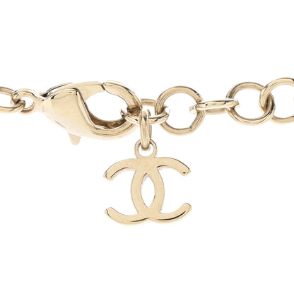 Chanel Pearl Beaded CC Long Necklace Gold Black White Pink 5 of 7