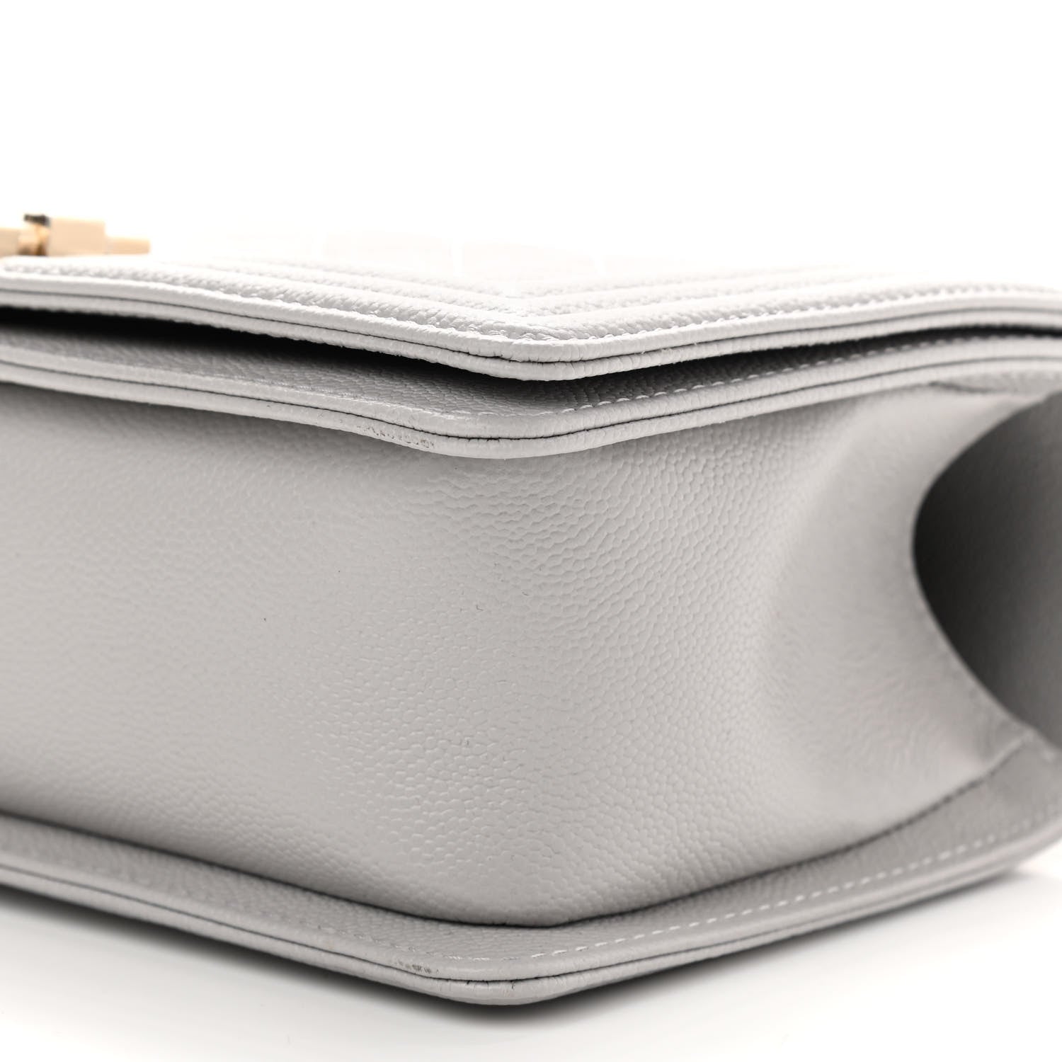 Chanel Caviar Quilted Medium Boy Flap Light Grey 8 of 8