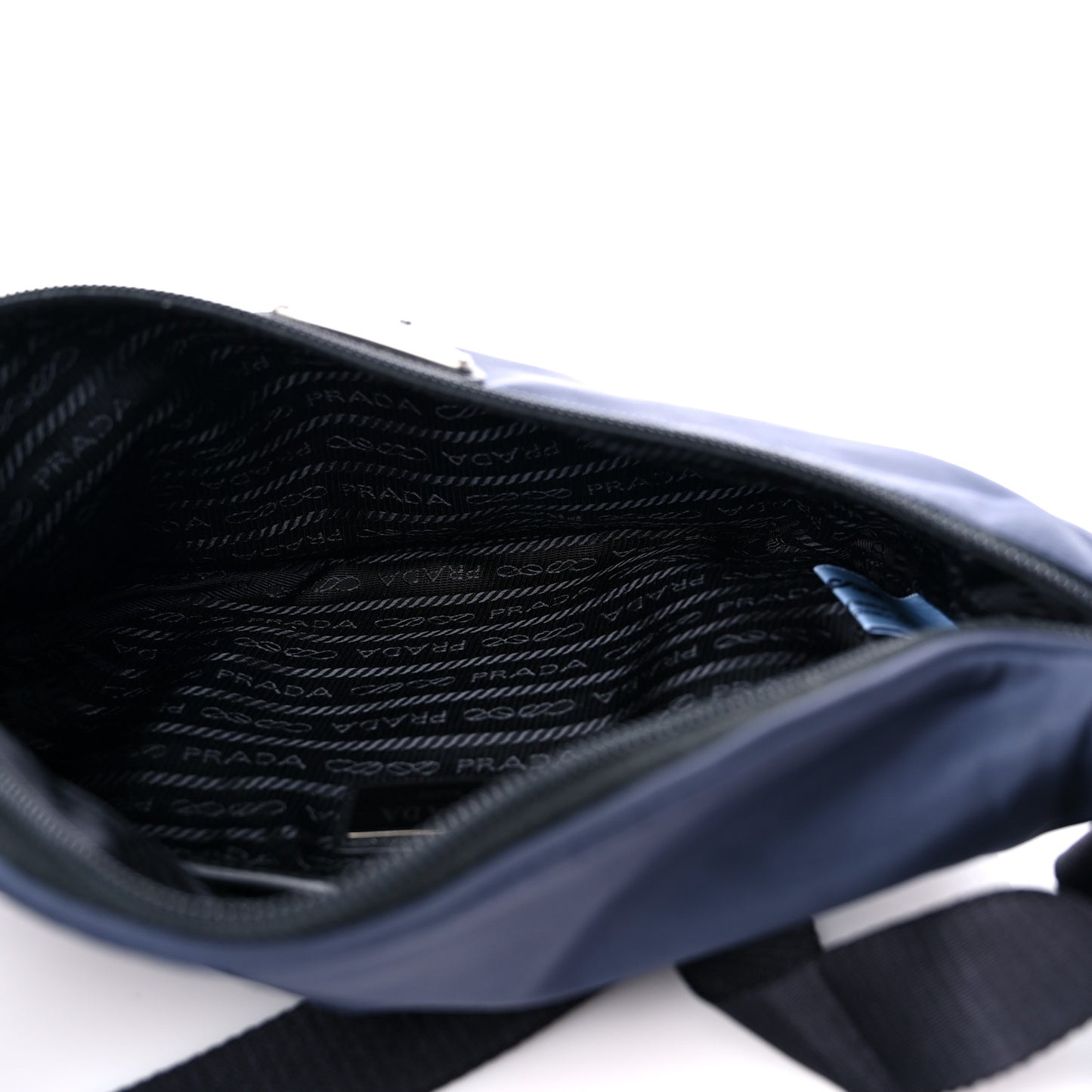 Tessuto Re-Nylon Saffiano Belt Bag Baltico