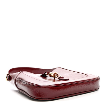 Gucci Patent Calfskin Small Jackie Shoulder Bag Rosso 4 of 10