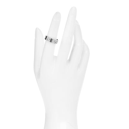 Cartier 18K White Gold 5.5mm LOVE Ring 52 6 2 of 5