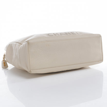 Chanel Caviar Shoulder Bag Ivory 4 of 9