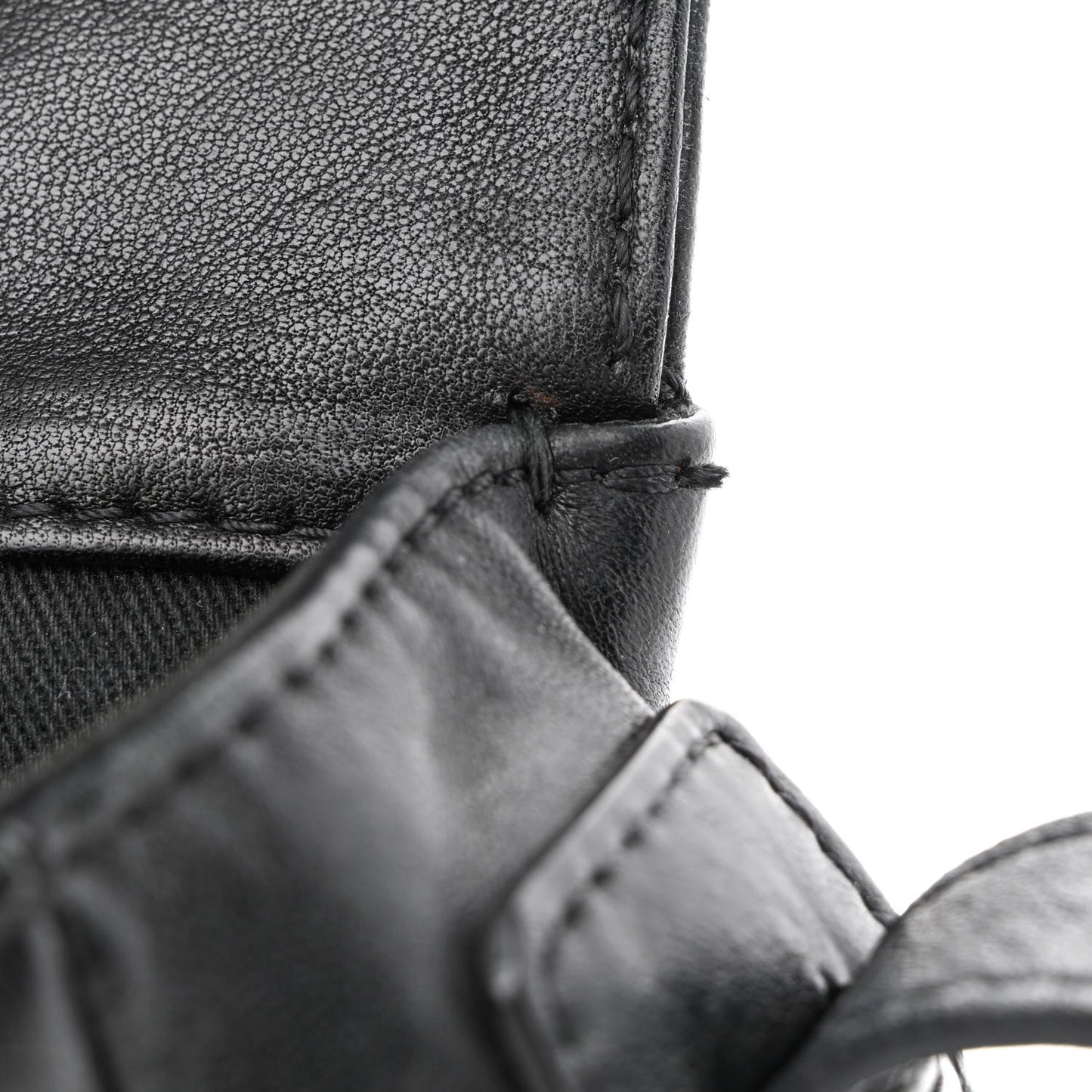 Lambskin Quilted Messenger Bag Black