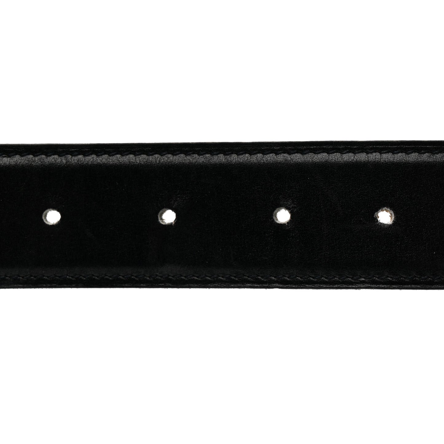 Box Epsom 32mm H Belt Strap 80 32 Black Gold