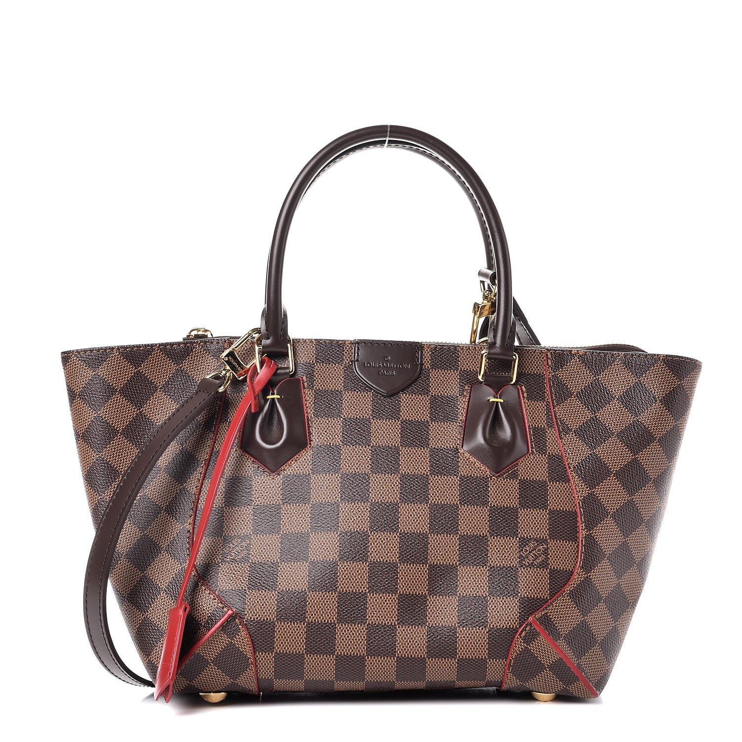 Louis Vuitton Damier Ebene Caissa Tote PM Cherry 1 of 8