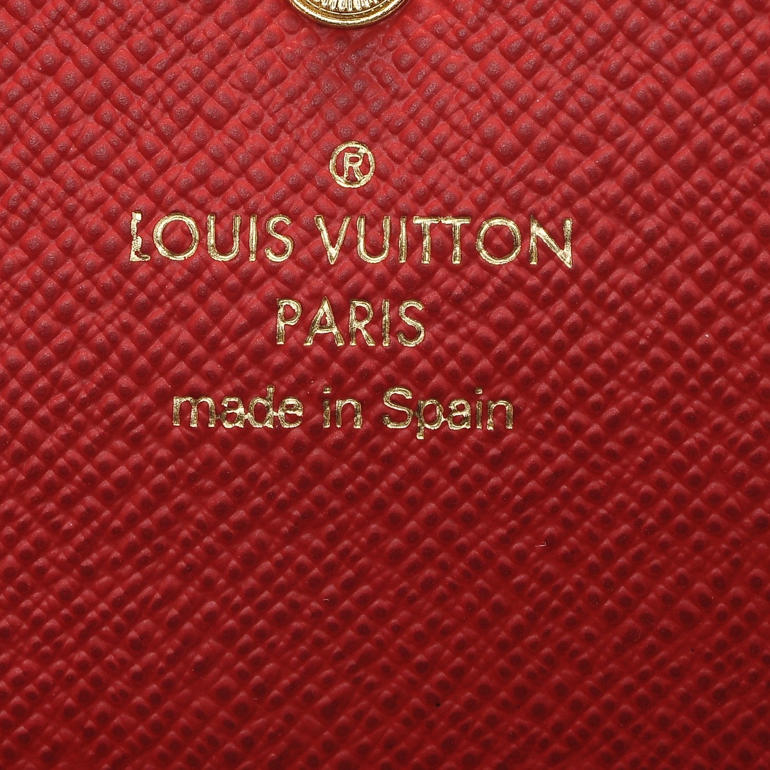 Louis Vuitton Damier Ebene Emilie Wallet Red 6 of 6