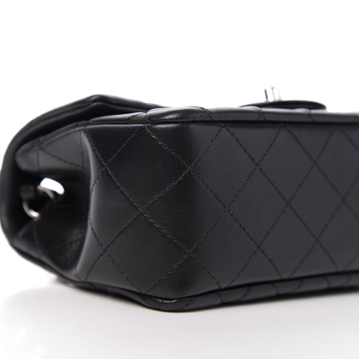 Chanel Lambskin Quilted Mini Rectangular Flap Black 8 of 10
