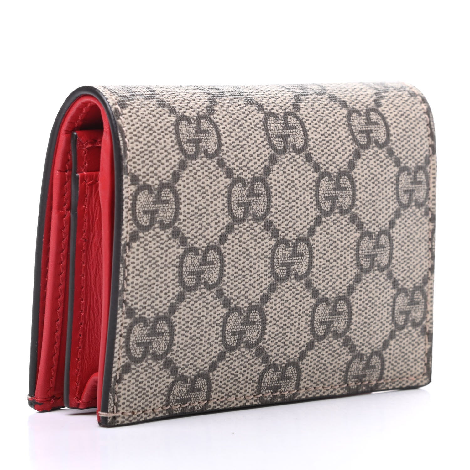 Gucci Soft GG Supreme Monogram Mystic Cat Card Case Wallet 3 of 7