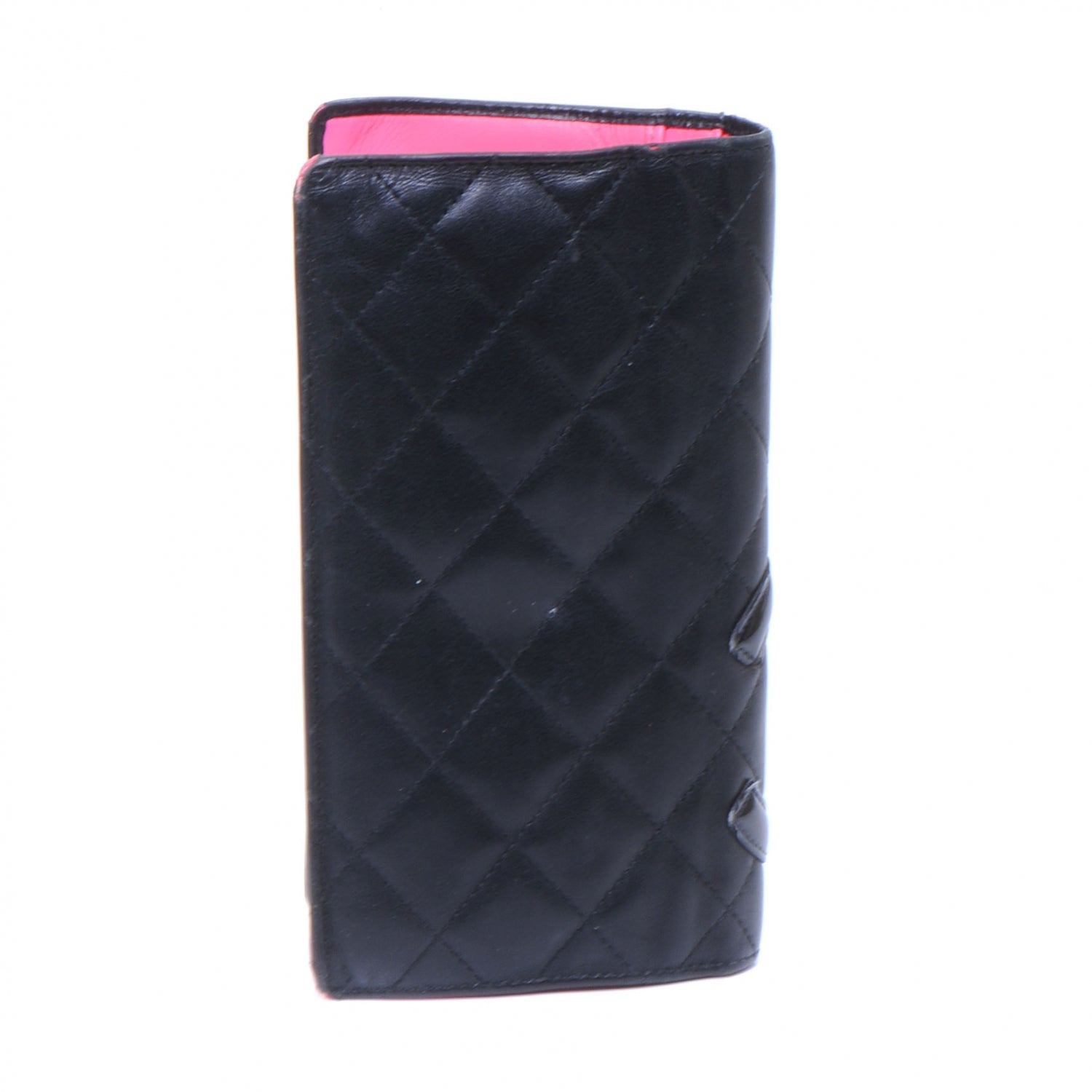 Chanel Calfskin Quilted Cambon Yen Wallet Black 3 of 9