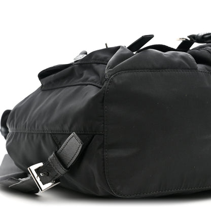 Prada Tessuto Nylon Saffiano Small Backpack Black 9 of 12