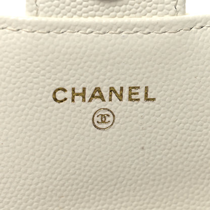 Chanel Caviar Quilted Mini Chain Bag White 6 of 11