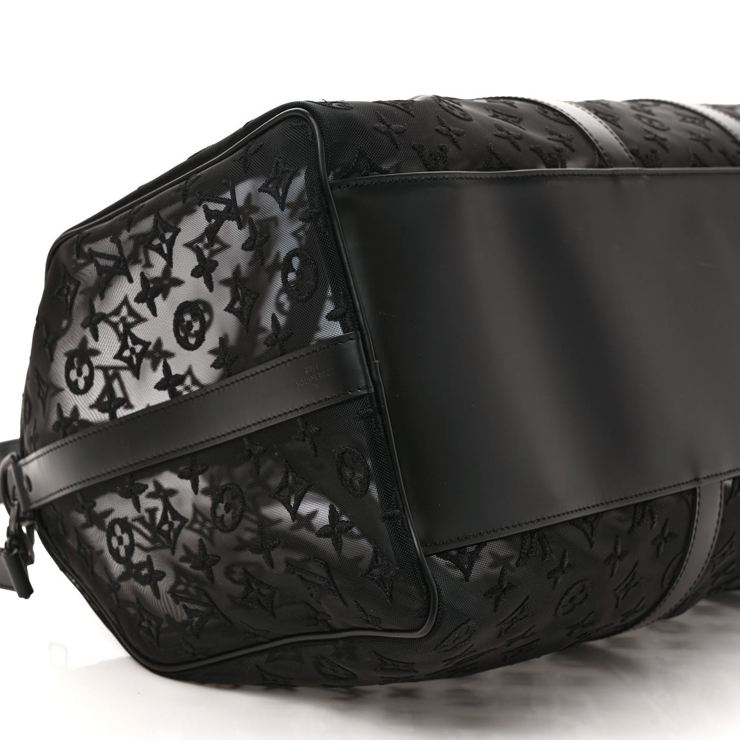 Monogram See Through Keepall Bandouliere 50 Black