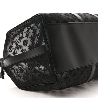 Louis Vuitton Monogram See Through Keepall Bandouliere 50 Black 7 of 11