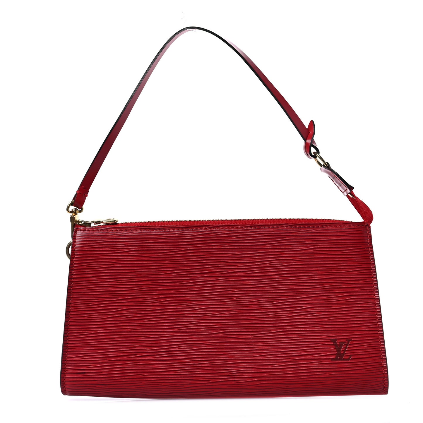 Epi Pochette Accessories 24 Castillan Red