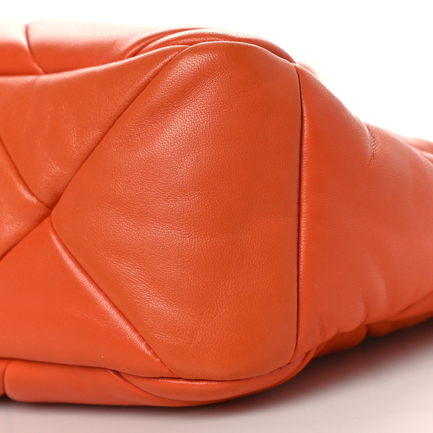 Nappa Triangle Quilted Patchwork System Bag Arancio