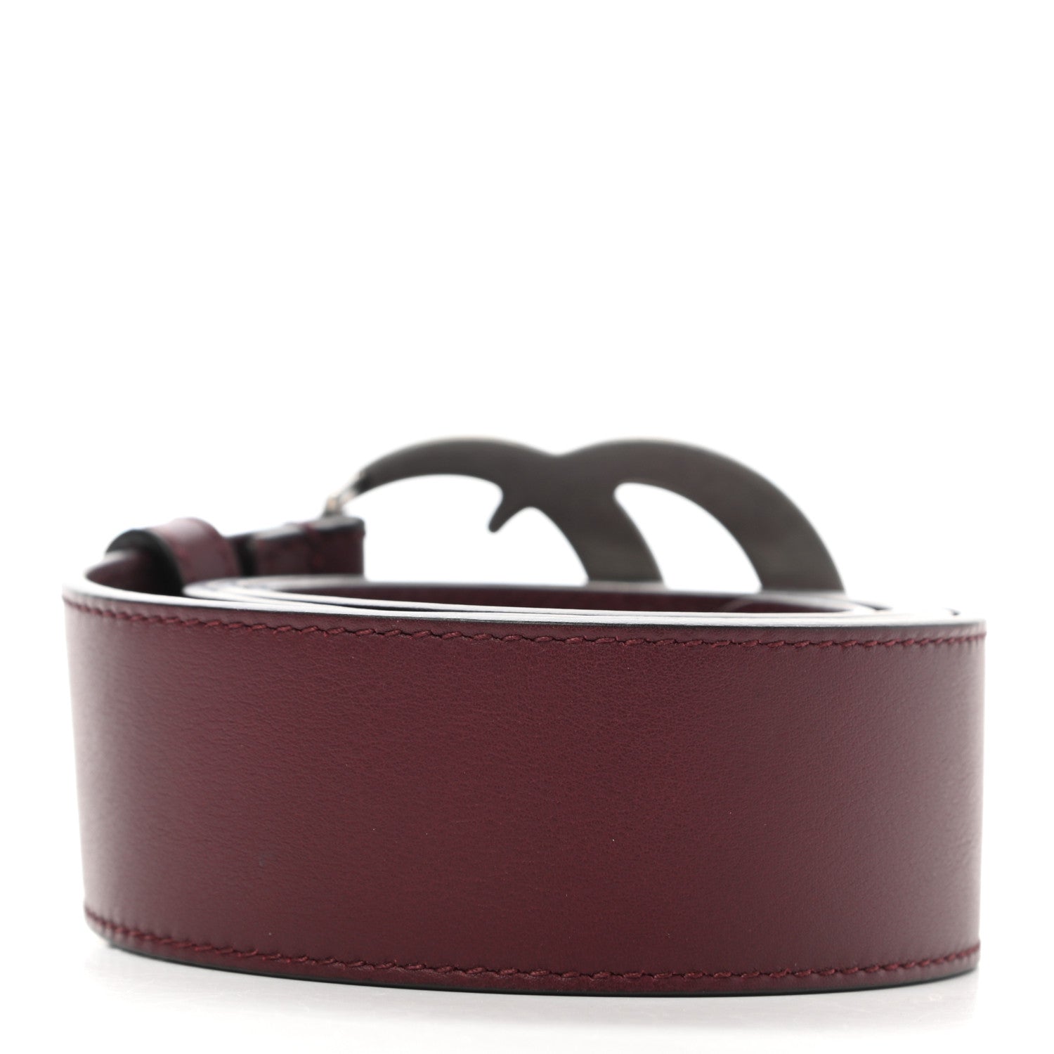 Gucci Moon Calfskin Nickel Double G 40mm Belt 90 36 Strong Red 2 of 5