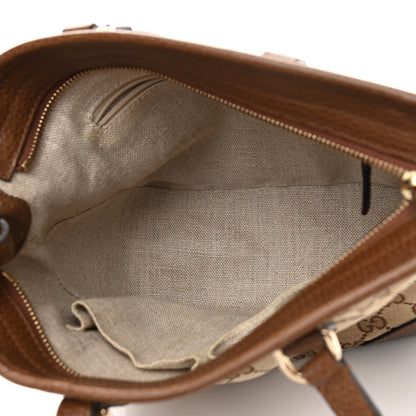 Gucci Monogram Small Bree Tote Beige Tabacco 5 of 11