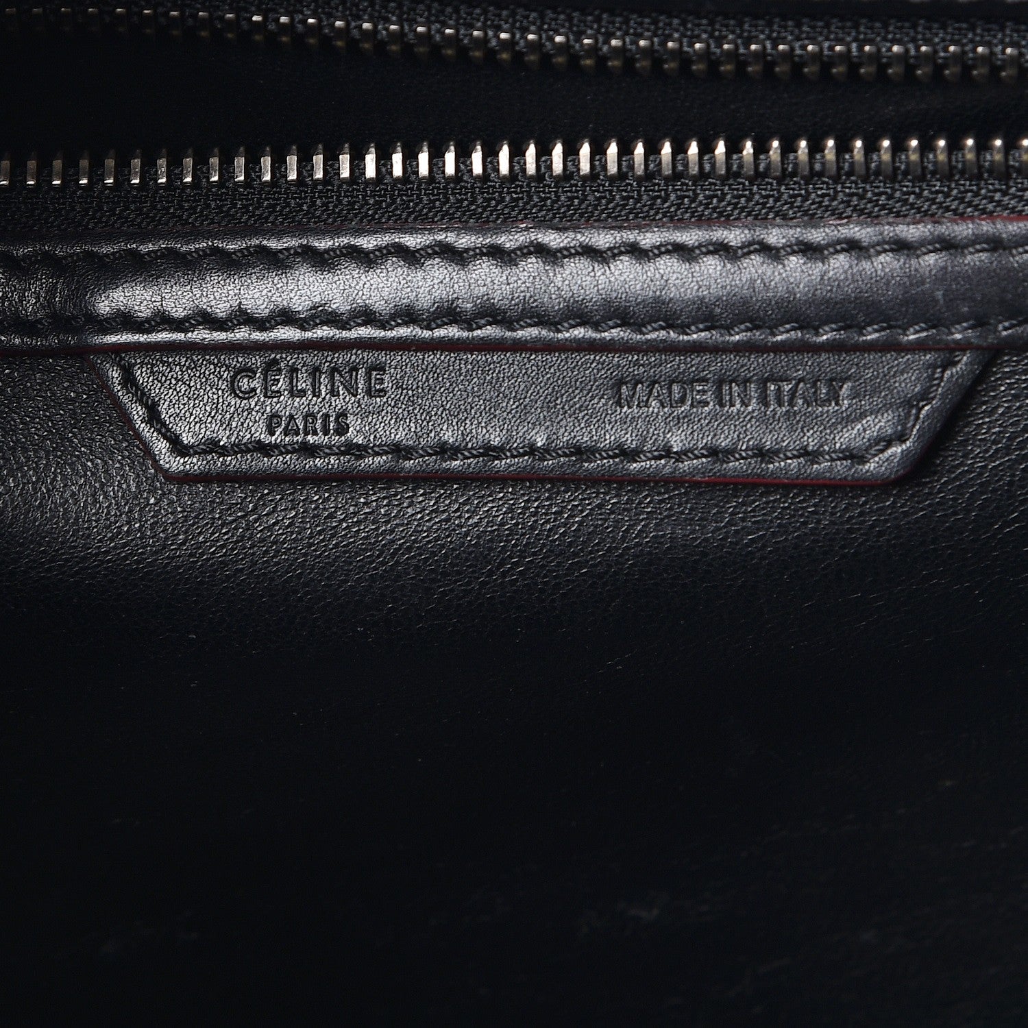 Celine Smooth Calfskin Mini Luggage Black Pink Trim 7 of 27