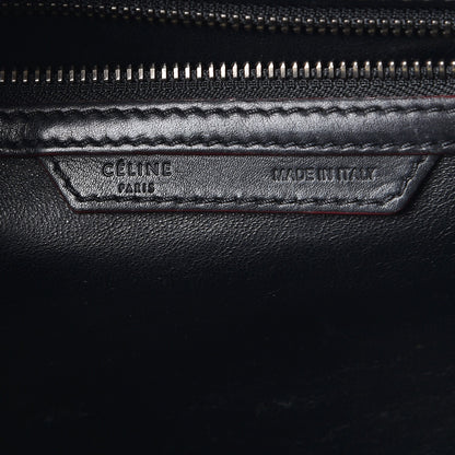 Celine Smooth Calfskin Mini Luggage Black Pink Trim 7 of 27