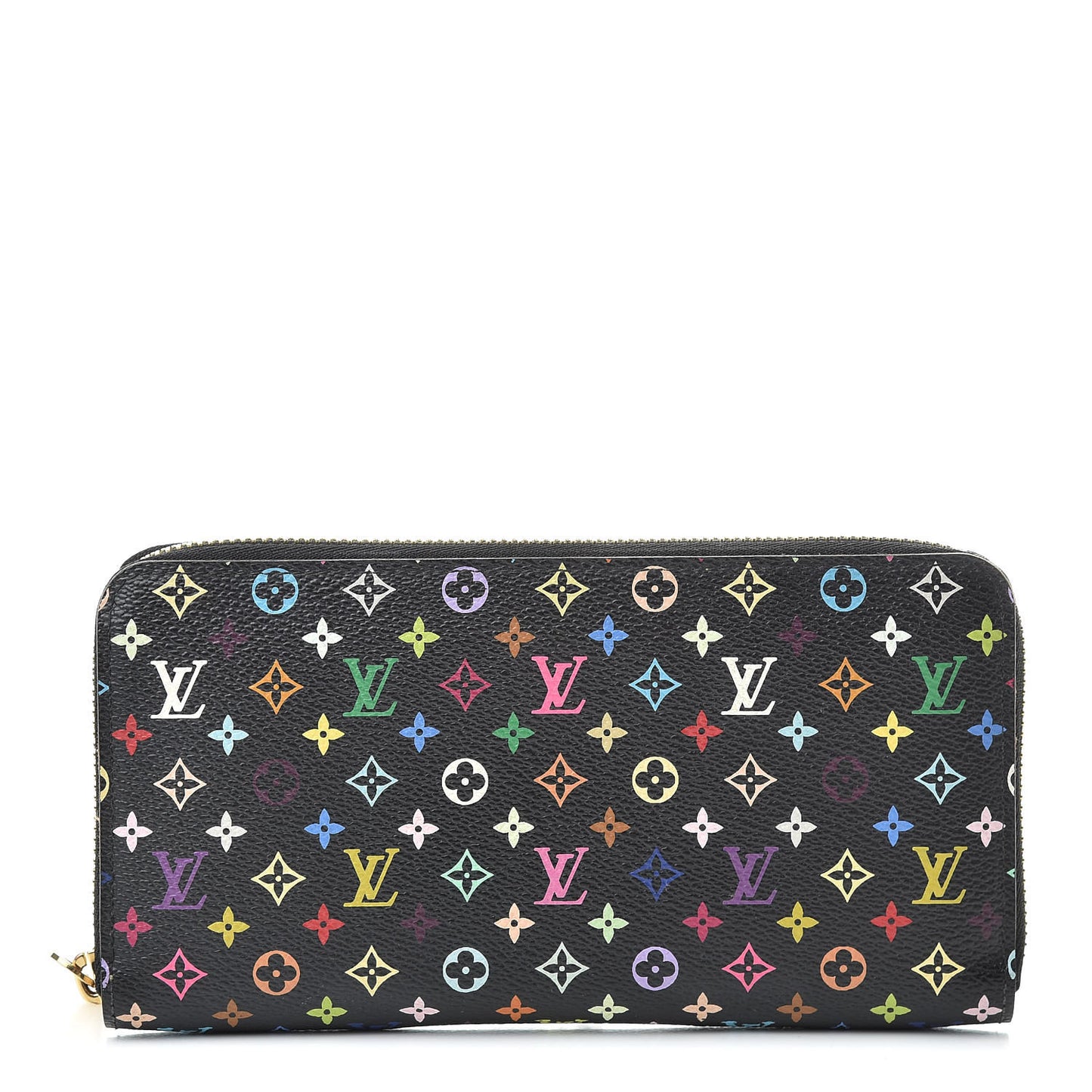 Monogram Multicolor Zippy Wallet Black Pistachio