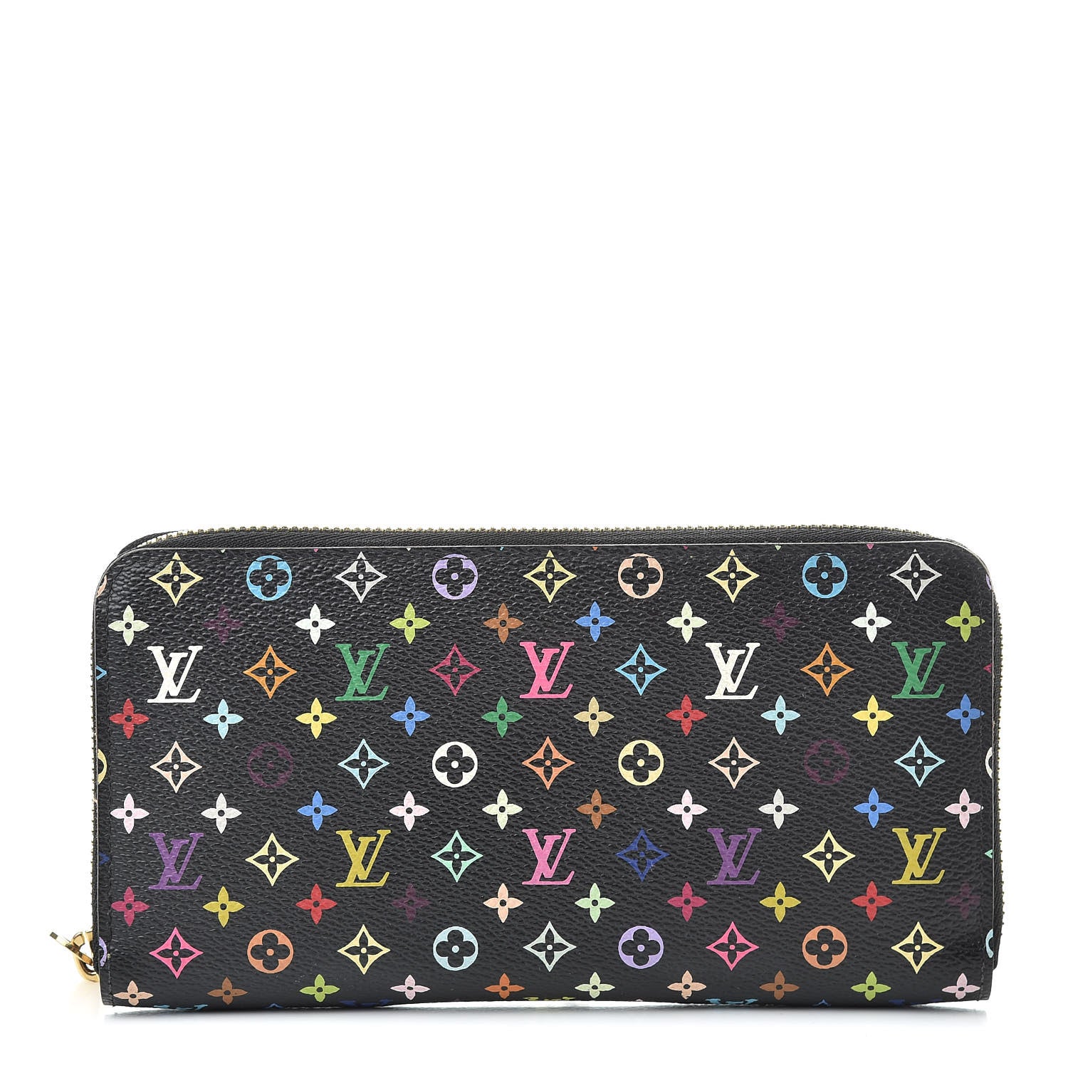 Louis Vuitton Monogram Multicolor Zippy Wallet Black Pistachio 1 of 7