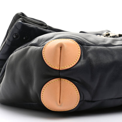 Louis Vuitton Lambskin Cloud Clutch GM Black 9 of 11