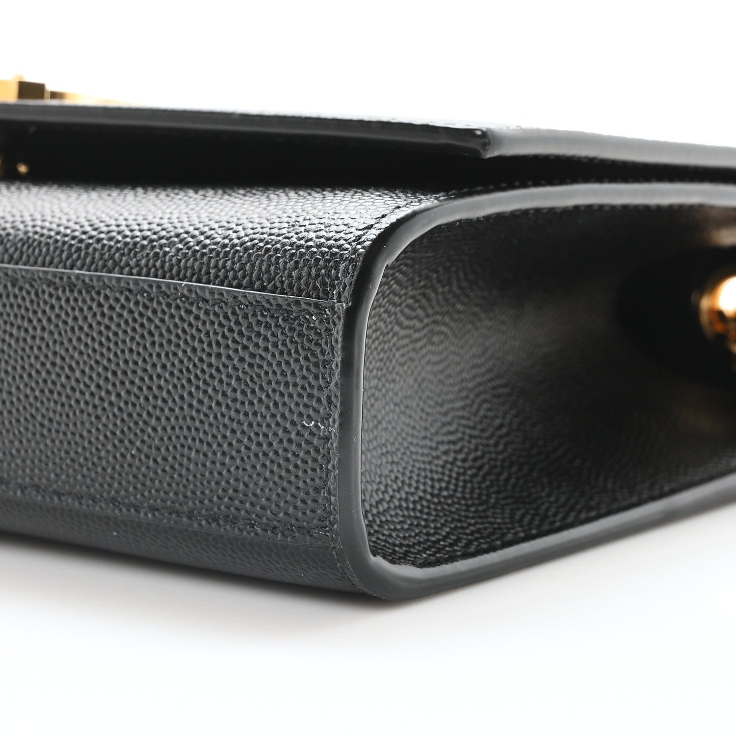 Saint Laurent Grain De Poudre Small Monogram Kate Satchel Black 10 of 10