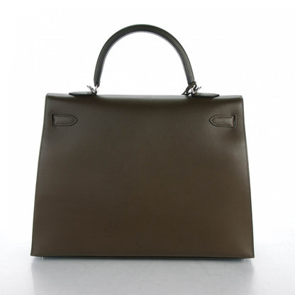 Hermes Grain d'H Kelly Sellier 35 Eucalyptus 4 of 26