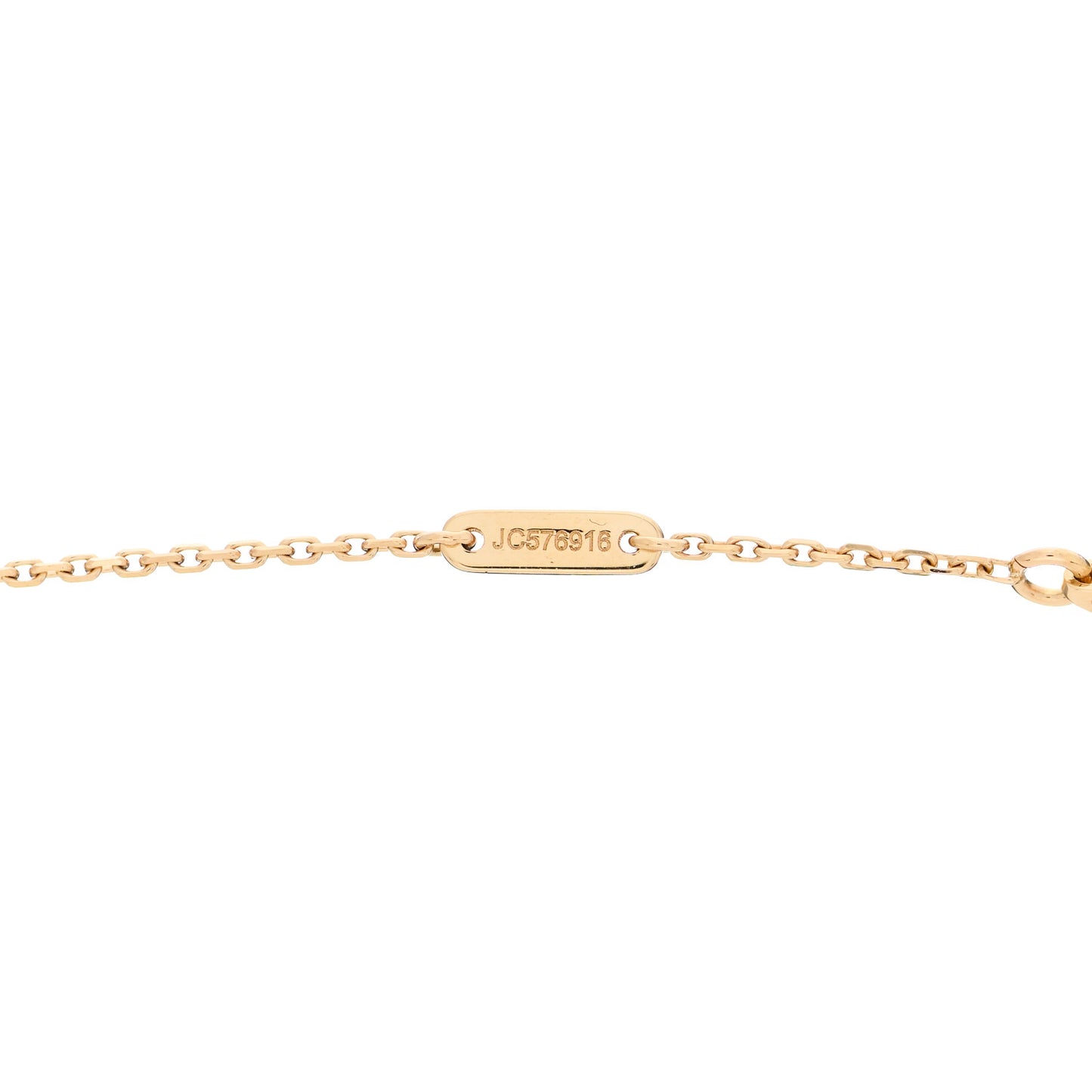 18K Yellow Gold Mother of Pearl Sweet Alhambra Pendant Necklace
