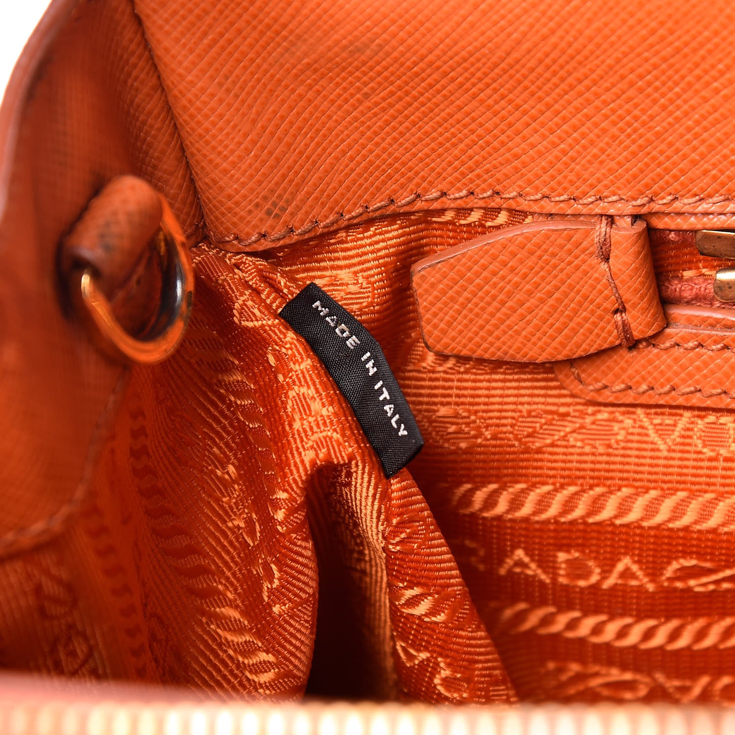 Prada Saffiano Medium Galleria Double Zip Tote Papaya 14 of 23