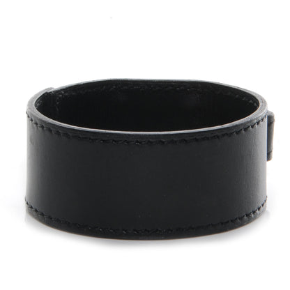 Hermes Sterling Silver Box Touareg Bracelet Medium Black 3 of 6