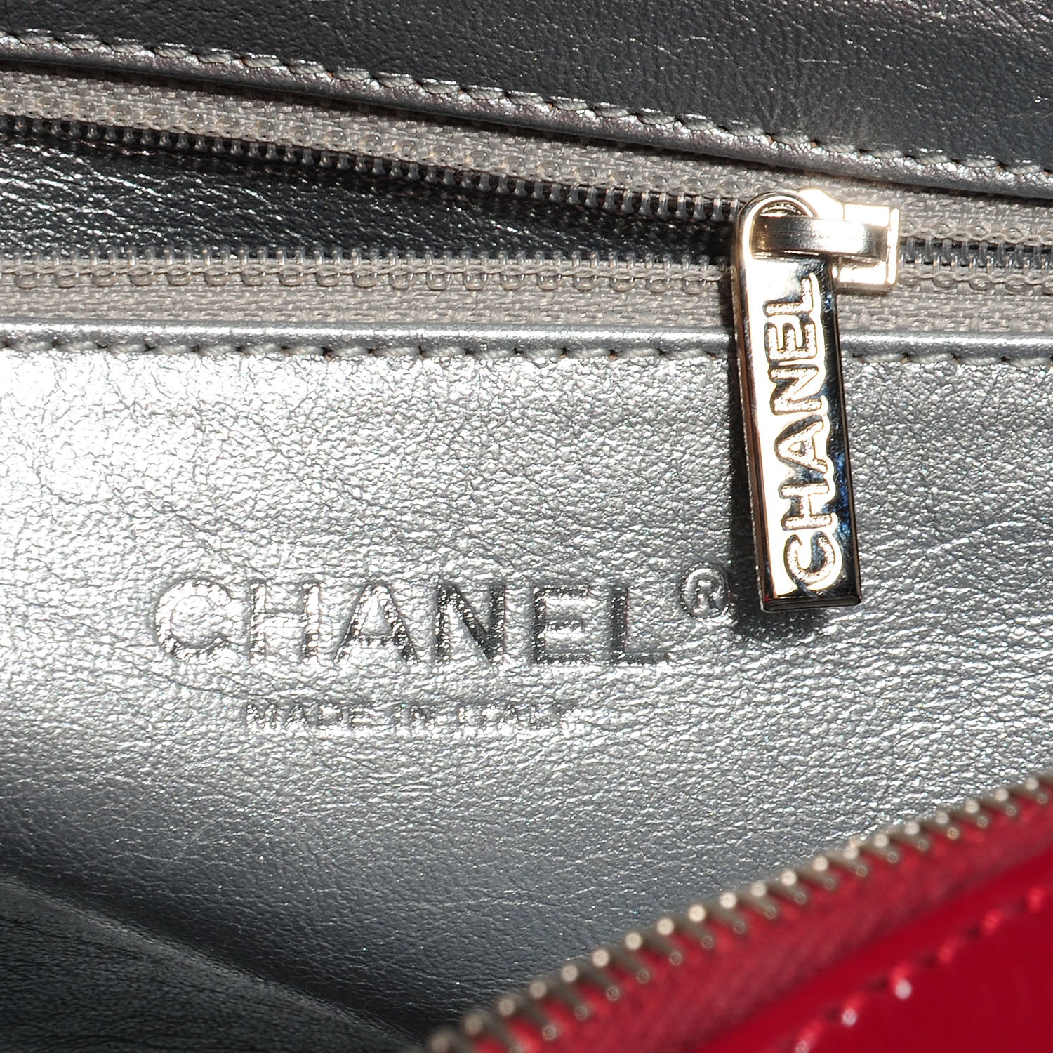 Chanel Patent Luxe Ligne Large Flap Red 8 of 8