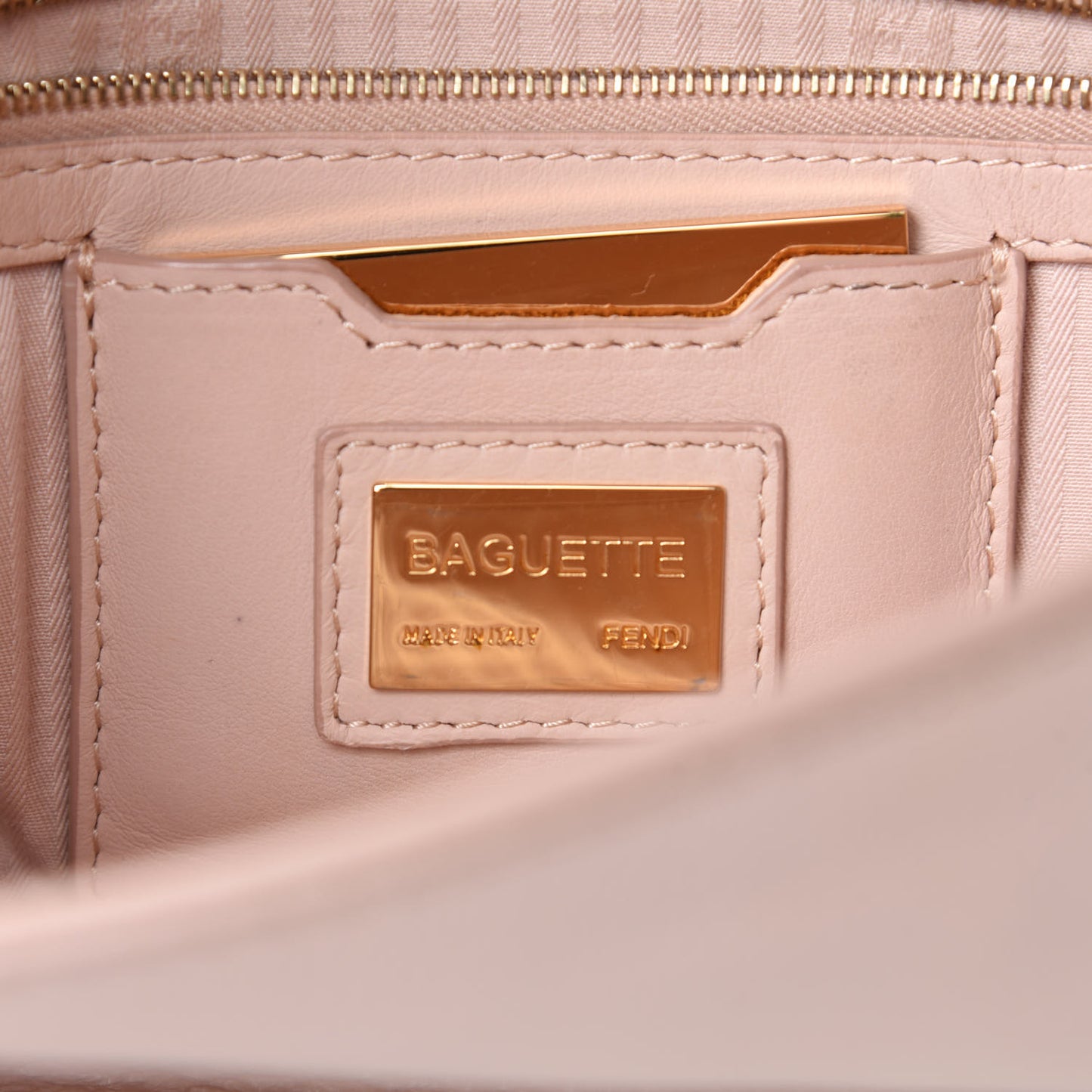 Vitello Enamel Interchangeable Strap Baguette Rosa Plaster