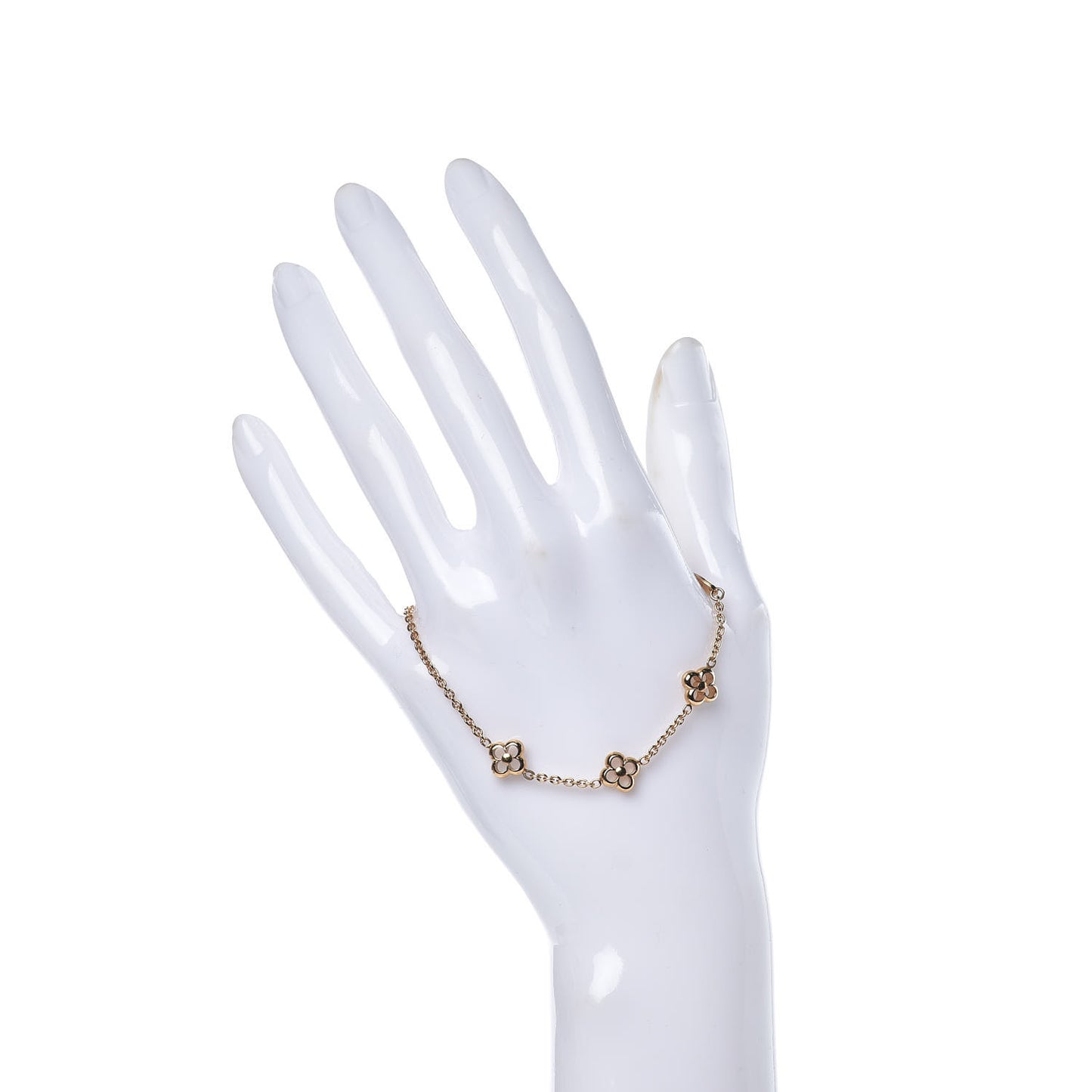 Brass Flower Full Bracelet Gold