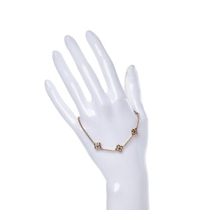 Louis Vuitton Brass Flower Full Bracelet Gold 2 of 5