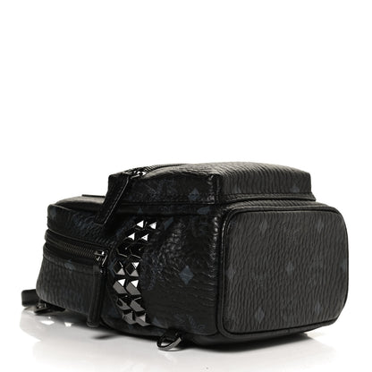 MCM Visetos Side Stud X-Mini Stark Bebe Boo Backpack Black 4 of 13