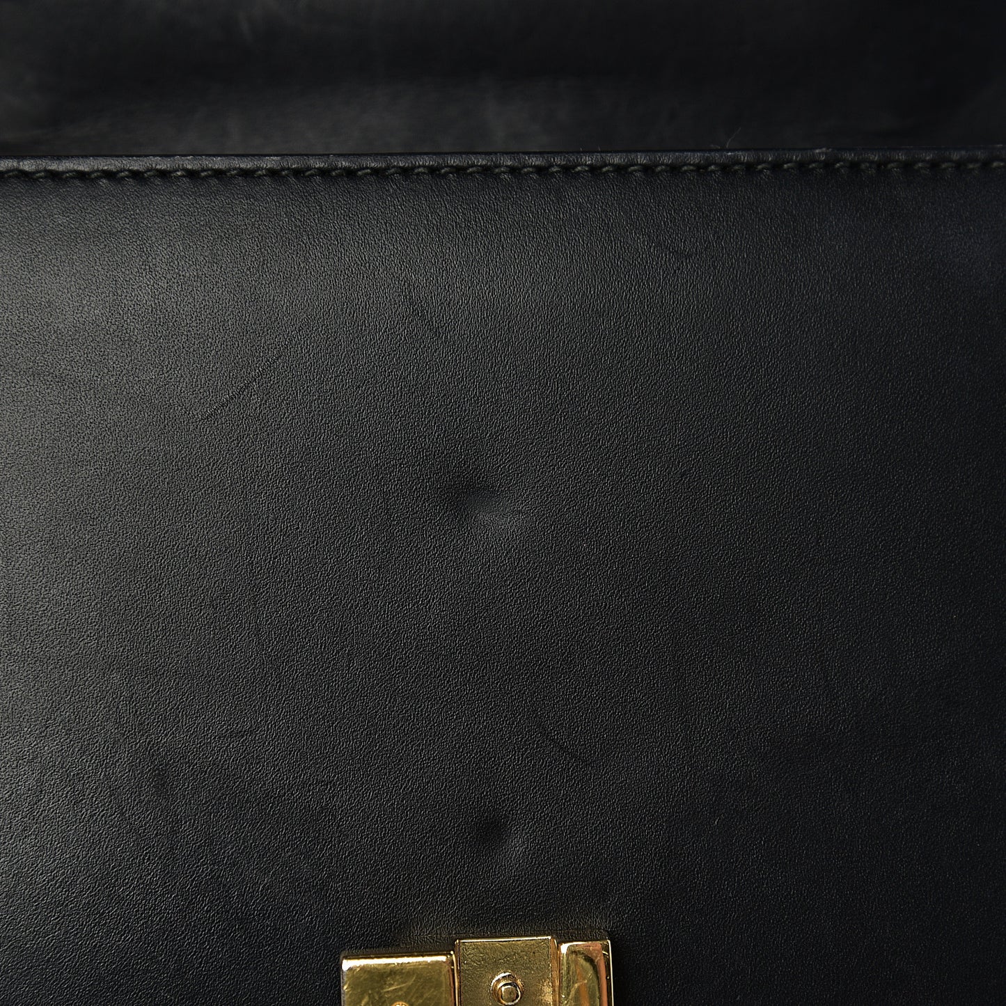 Calfskin Mini Sylvie Chain Shoulder Bag Black