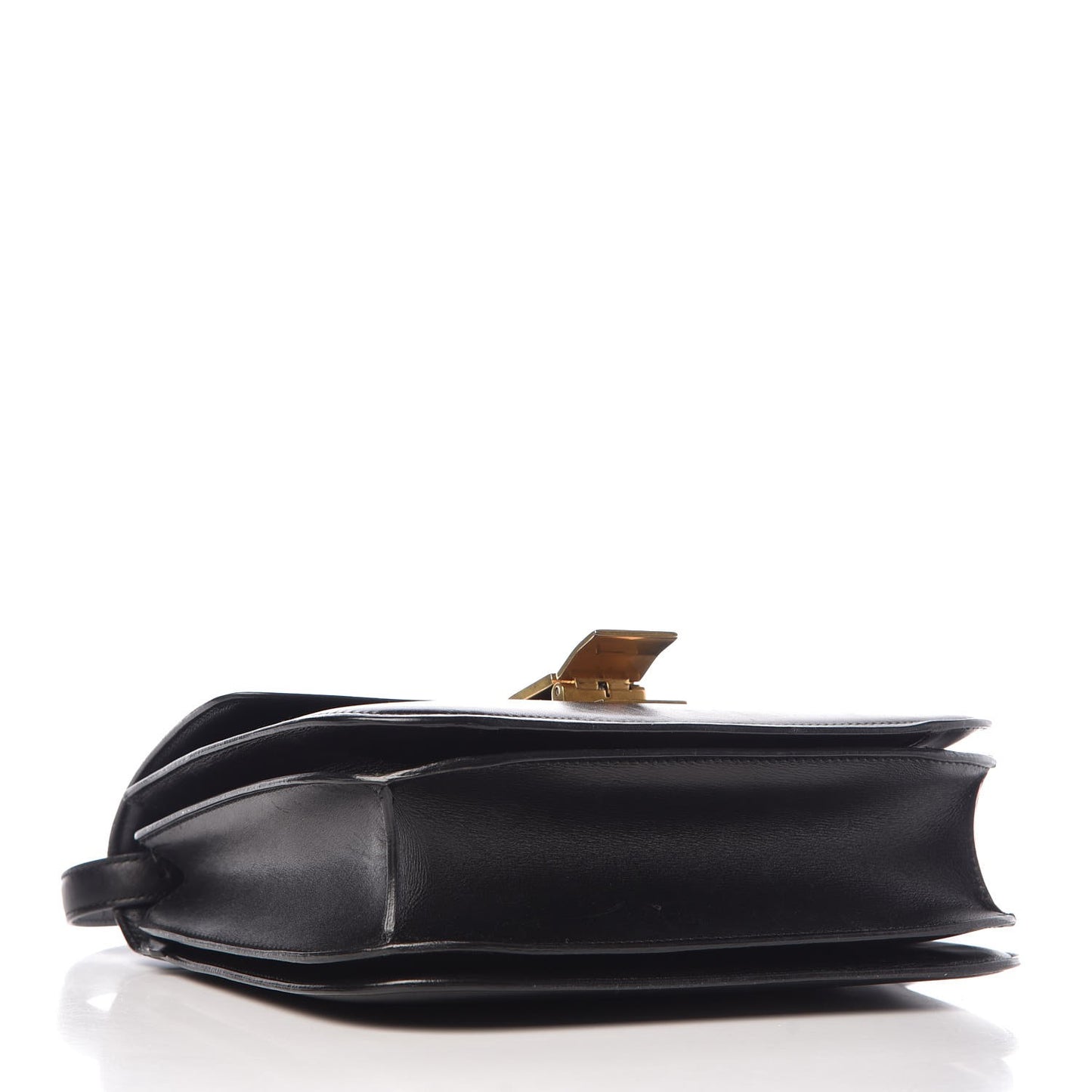 Box Calfskin Medium Classic Box Flap Bag Black
