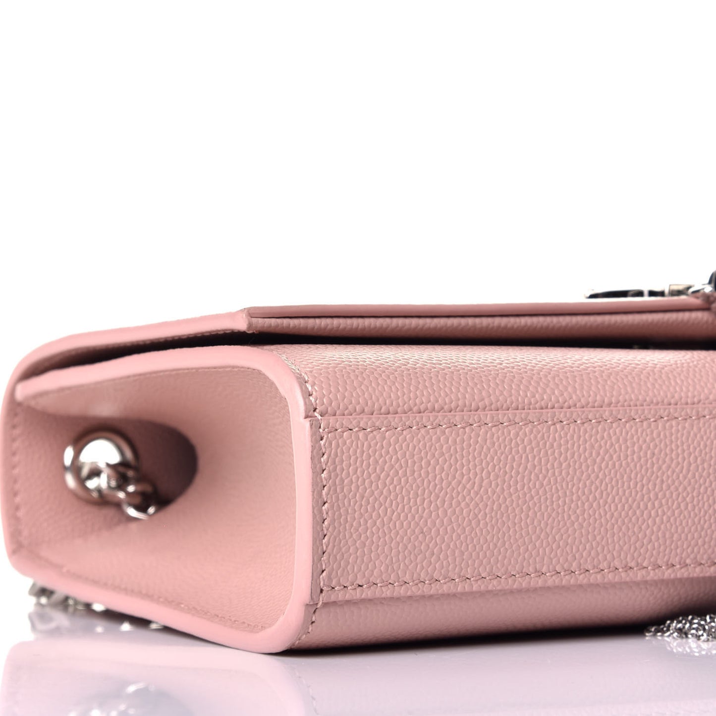 Grain De Poudre Small Classic Monogram Kate Tassel Satchel Pale Blush