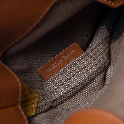 Burberry Canvas Mega Check Calfskin Chevron Medium Hobo Multicolor 8 of 14