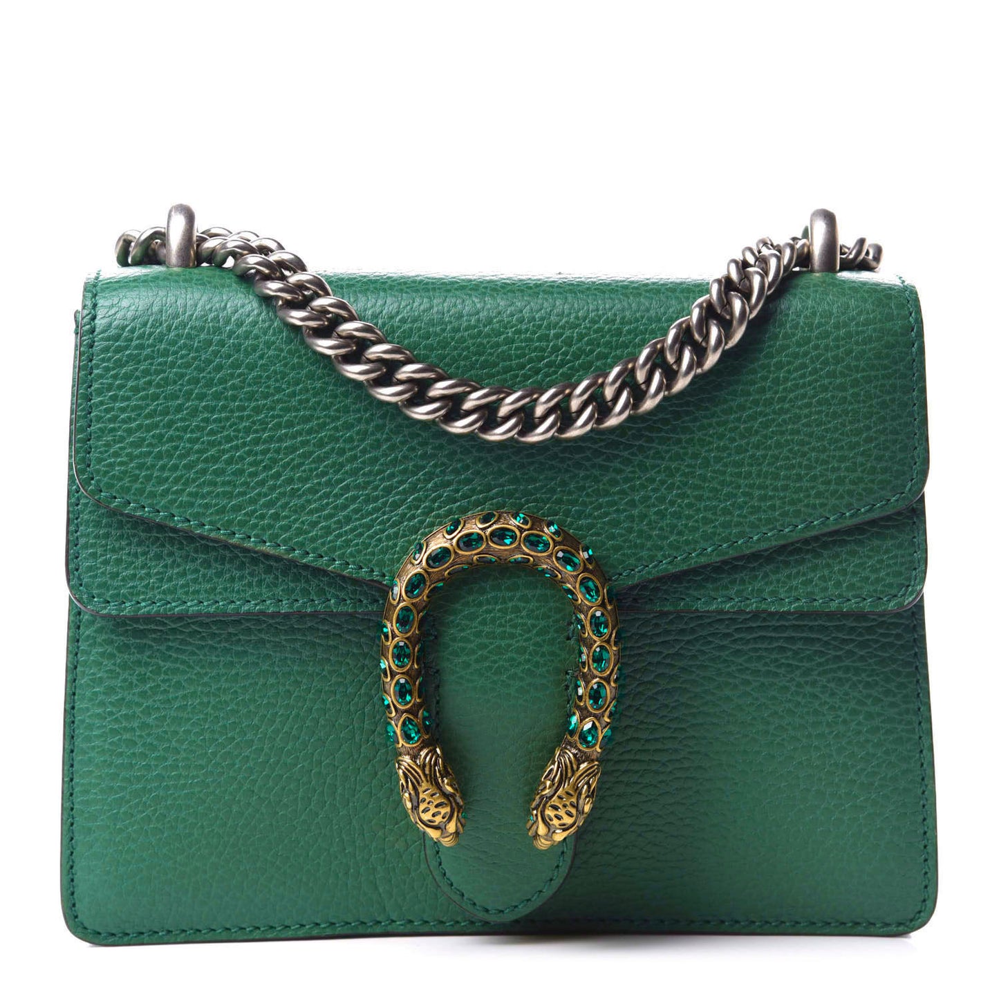 Calfskin Mini Dionysus Shoulder Bag Emerald