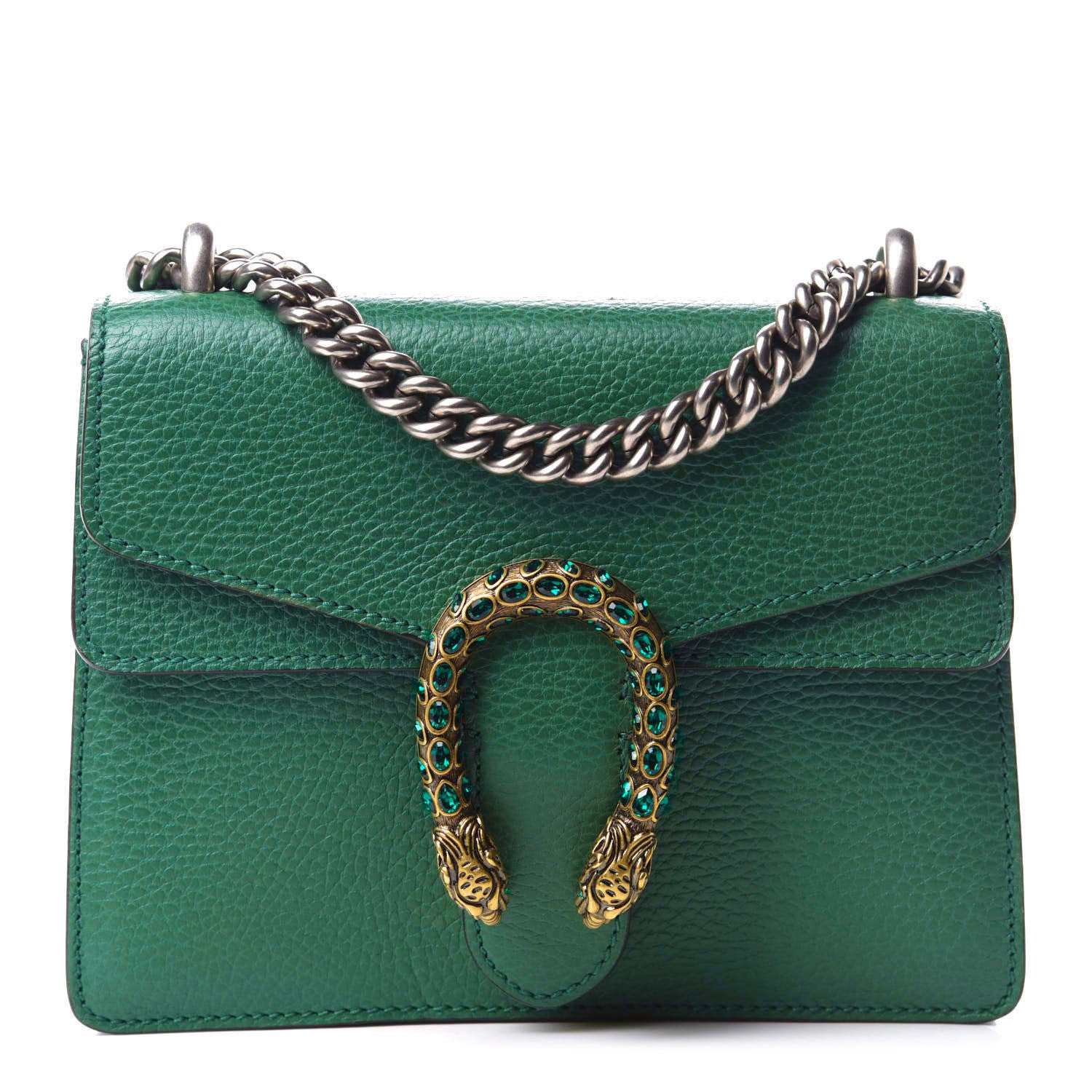Gucci Calfskin Mini Dionysus Shoulder Bag Emerald 1 of 10