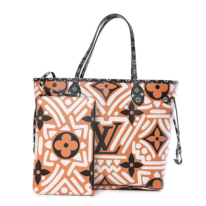 Louis Vuitton Monogram Giant Crafty Neverfull MM Creme Caramel 1 of 10