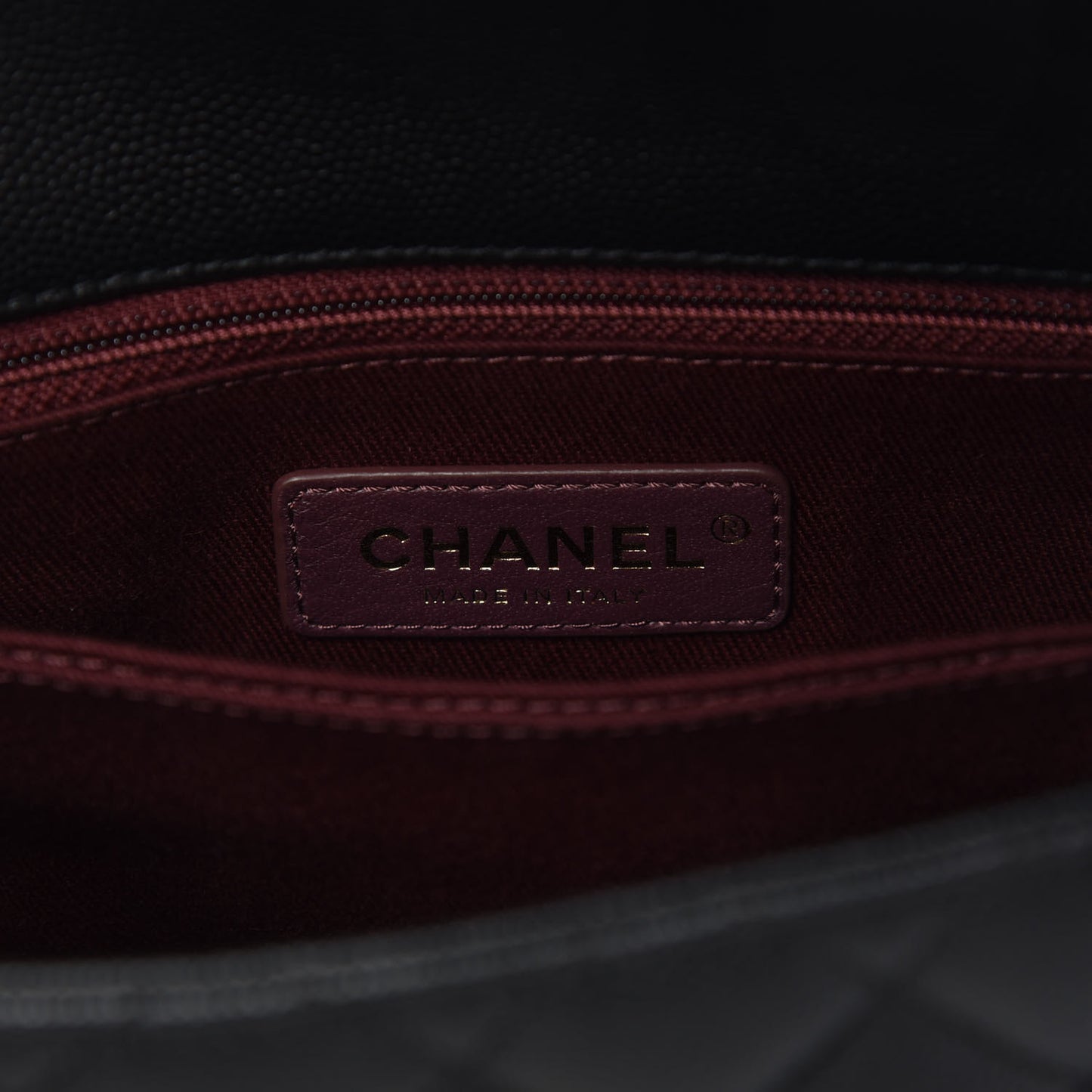 Caviar Quilted Mini Coco Handle Flap Black