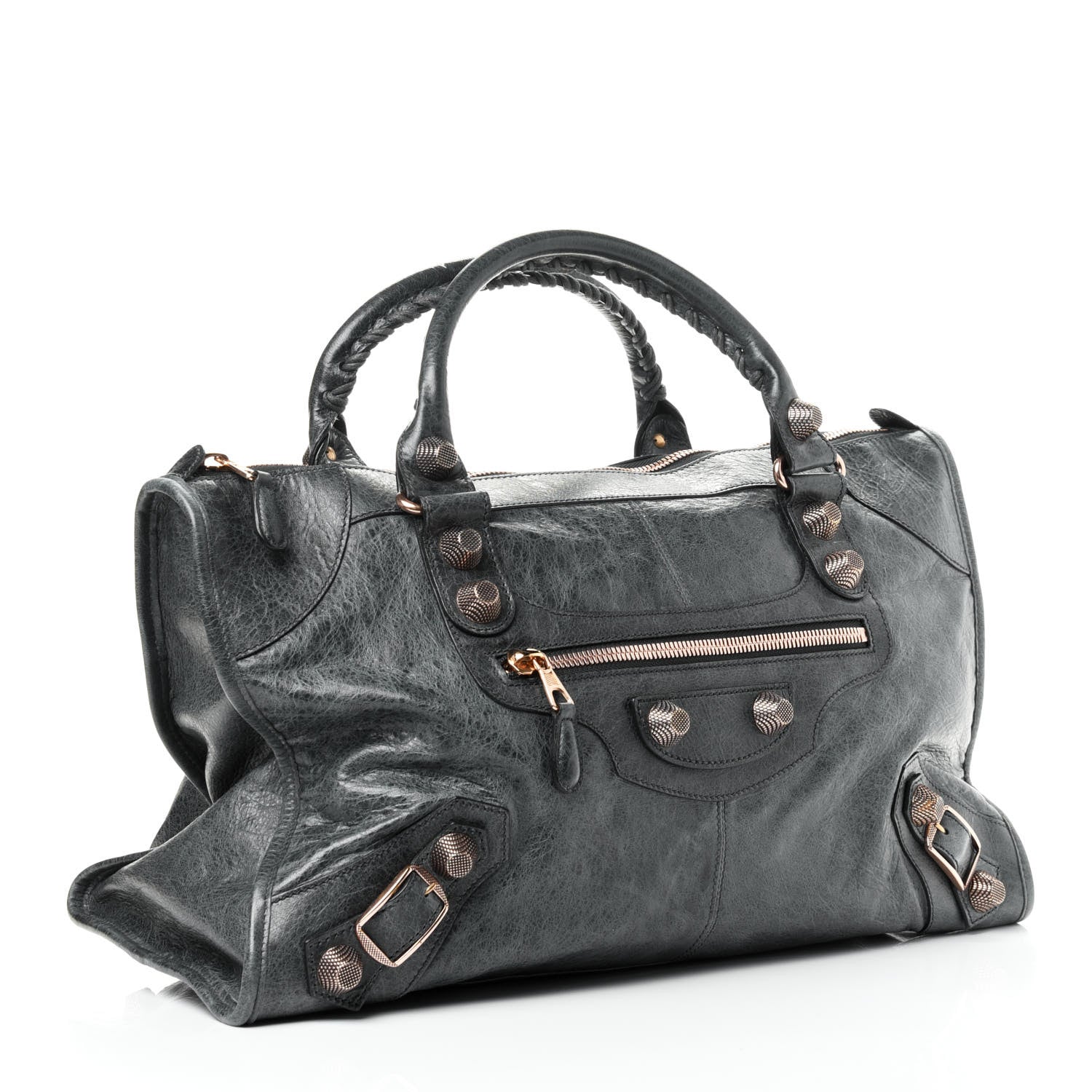 Balenciaga Agneau Giant 21 Rose Gold Hardware Work Anthracite 2 of 5