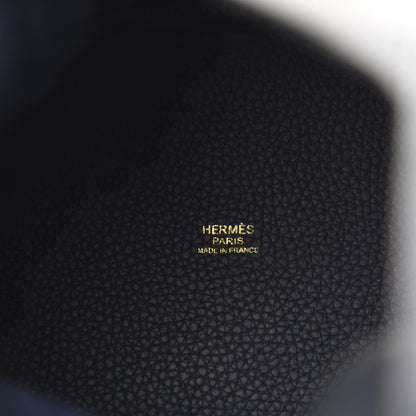 Hermes Taurillon Clemence Picotin Lock 18 PM Bleu Nuit 5 of 11