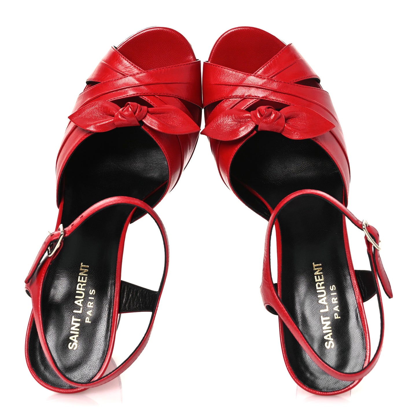 Goatskin Candy 80 Platform Sandals 39.5 New Red