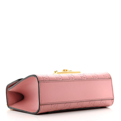 Gucci Guccissima Small Padlock Shoulder Bag Rose Baby Candy 4 of 12