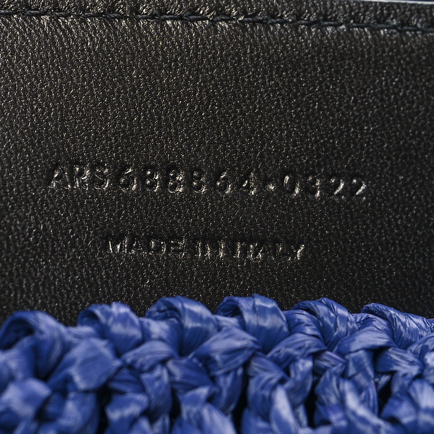 Saint Laurent Raffia Rive Gauche Tote Blue 7 of 10