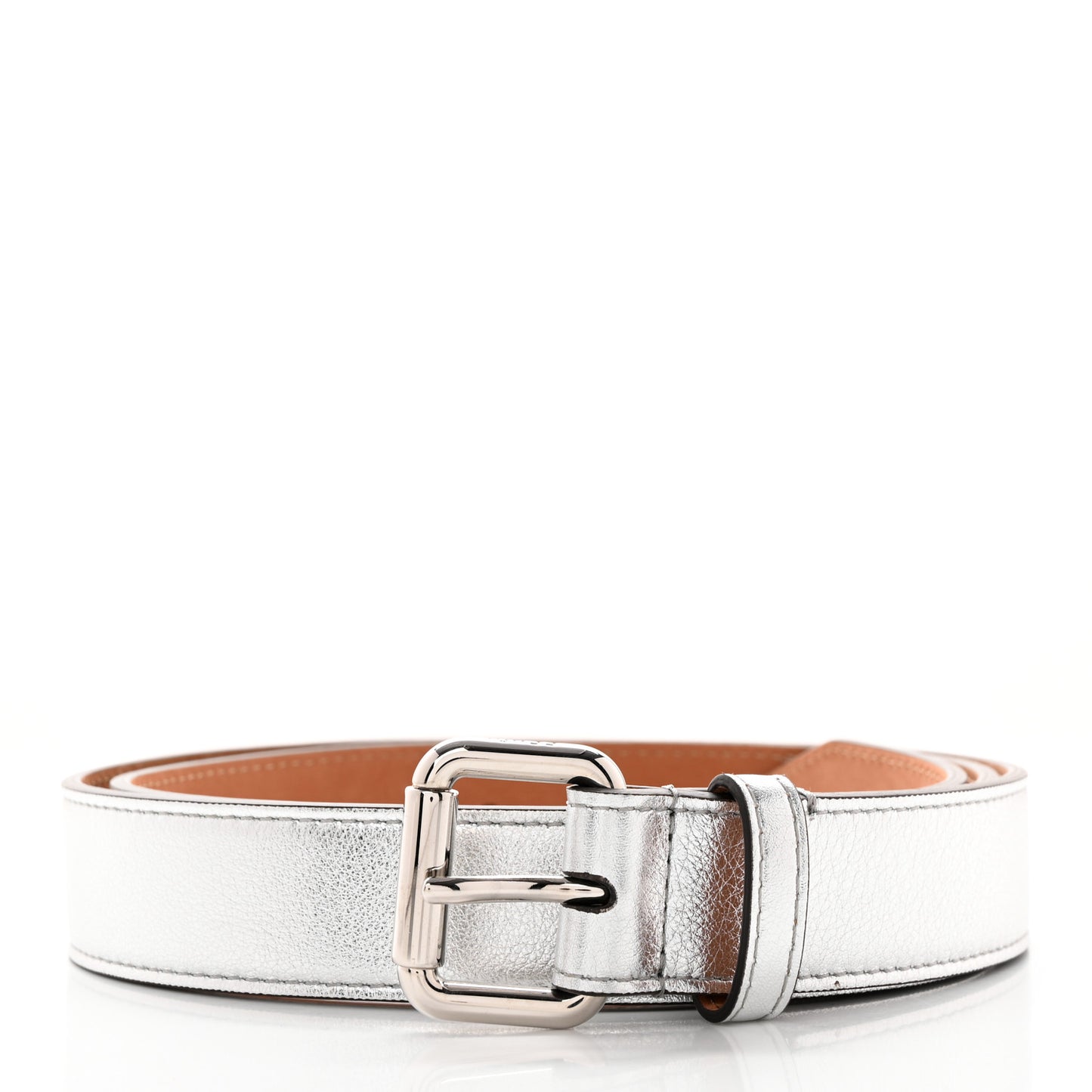 Vitello Catalan Mirror Multi Accessory Belt Argento